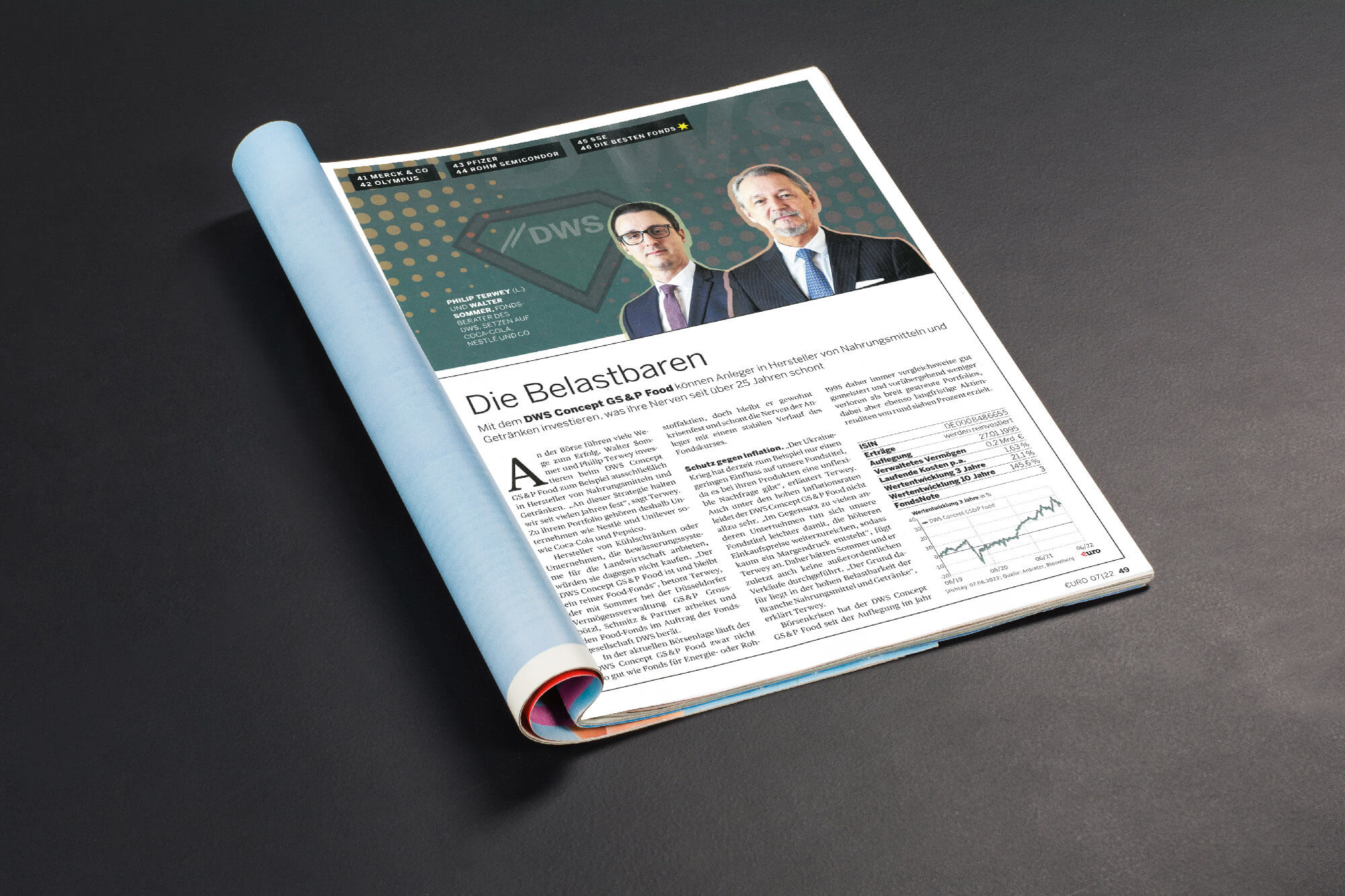 Mock-up magazines or catalog on black chalkboard background.